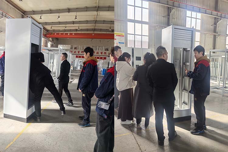 Customers visit the factory